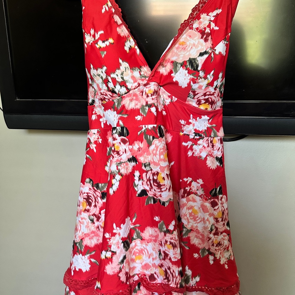 Torrid Floral Bathing Suit Dress